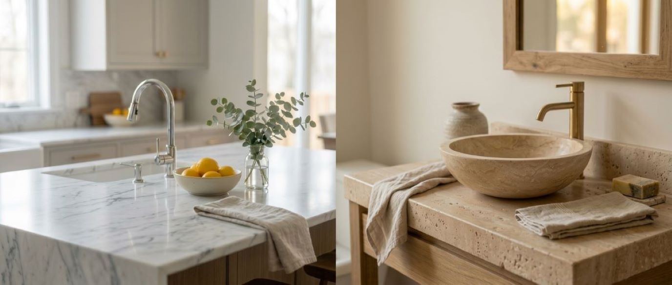 Marble vs Travertine